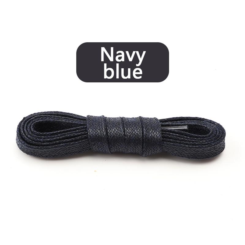1 Pair Flat Shoelaces Waxed Cotton 0.8CM Width Waterproof Shoe Laces Unisex Boots Casual Sneakers Shoelace Leather Laces Shoes