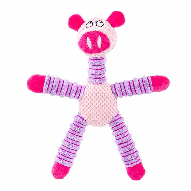 Bite-Resistant Velvet Animal Sound Toys for Small Dogs
