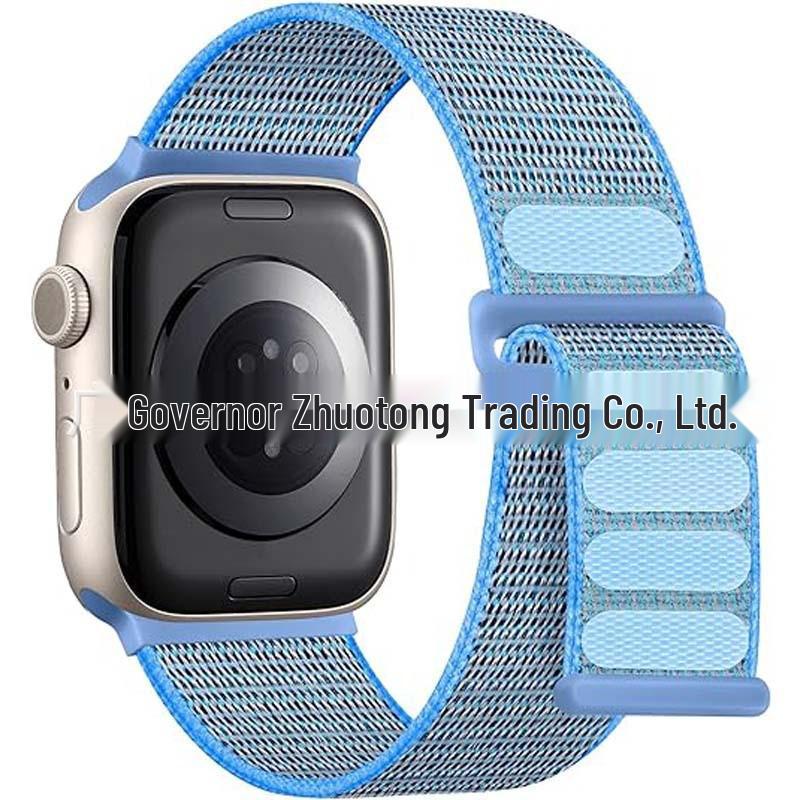 Compatible Apple iWatch11 Double Section Nylon Loop Strap Ultra3 Woven Band