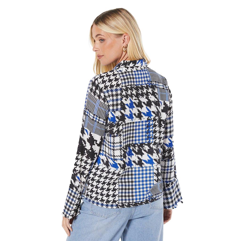 Principles Petite-Hemd mit Hahnentrittkragen für Damen/Damen