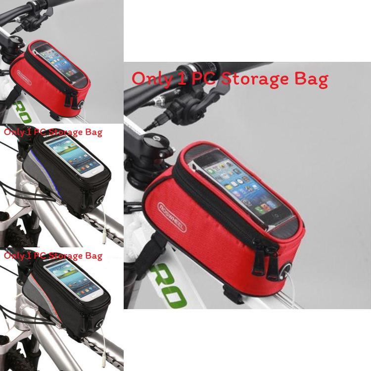 Mountain Bicycle Front Tube Bag With Touch Screen For Cycling Enthusiasts