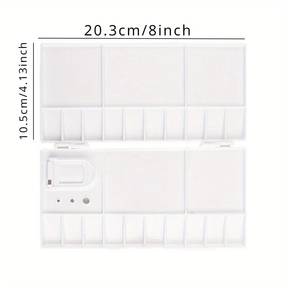 

1 ШТ Палітра на 25 відділень Велика Художня Таця для Фарб Художник Олія Акварель Пластикові Палітри Для Живопису Малювання Постачання Дитяча Іграшка для Малювання білий