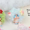 Crying Doll Curly Hair Keychain - Cartoon Charm for Bags & Phones