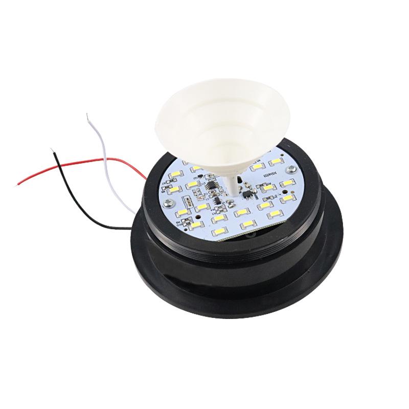 N-5095 LED Strobe Light for Car or School Bus - 12V/24V, Non-Magnetic Warning Light. Iron Cover Only
