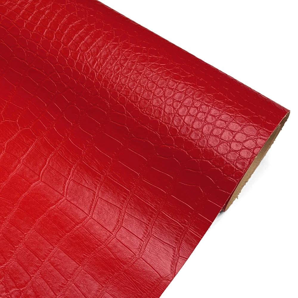 50x137cm Krokodiltextur Kunstlederstoff Selbstklebende Lederreparaturflicken für Sofa Sitz Tisch Stuhl Tasche Schuhe Bett Zuhause
