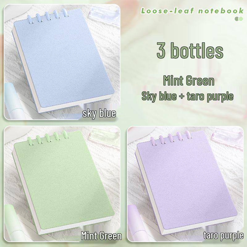 A7 Przezroczysty Minimalistyczny Notatnik Kieszonkowy na Słownictwo - Linia Pozioma, Przenośny i W Podróży