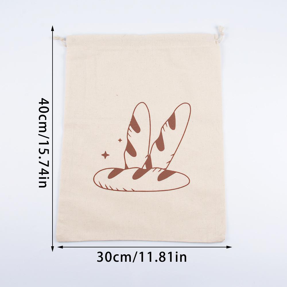 Льняной мешок для хлеба Многоразовый мешок для багета Хлопковый мешок для хранения на шнурке Батон Домашний хлеб Свежий Экологичный Хранение для багета