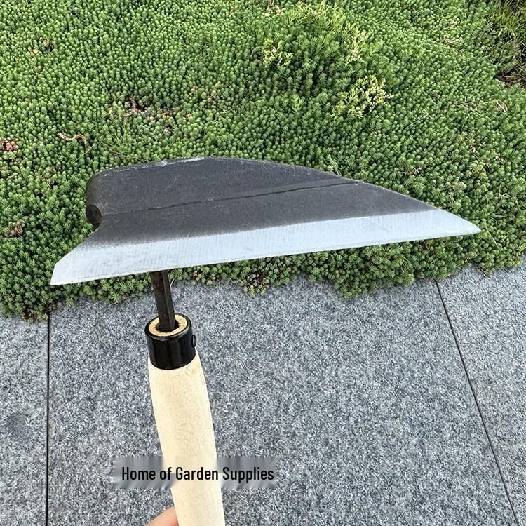 Stainless Steel Composite Sickle & Bent Handle Weeding Hoe - Farm & Garden Tool
