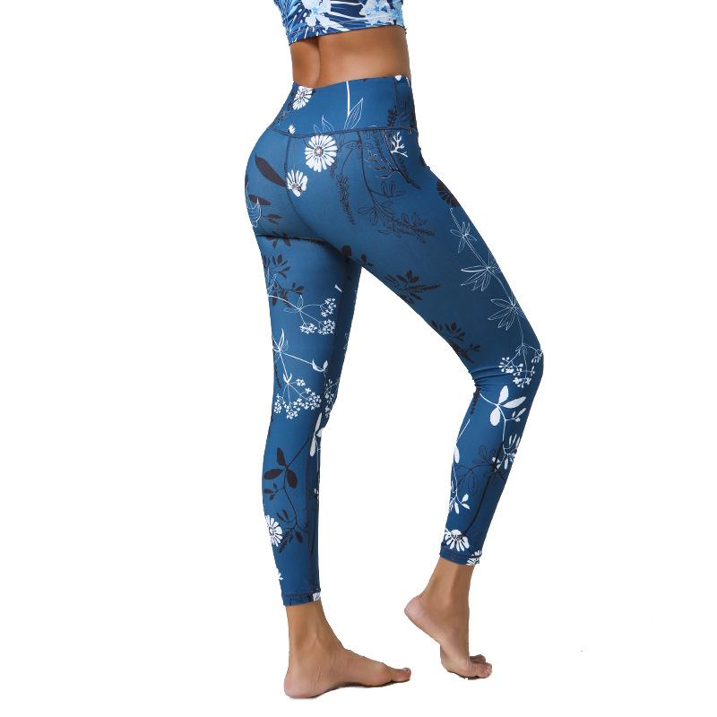 Spring/Summer New Arrival Women's Digital Print Leggings Lightweight Brushed Fitness Yoga Pants