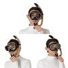 Captain Stag UX-4503 Schnorchelmasken- und Schnorchelset für Erwachsene, 2-teiliges Set, Silikon, Braun
