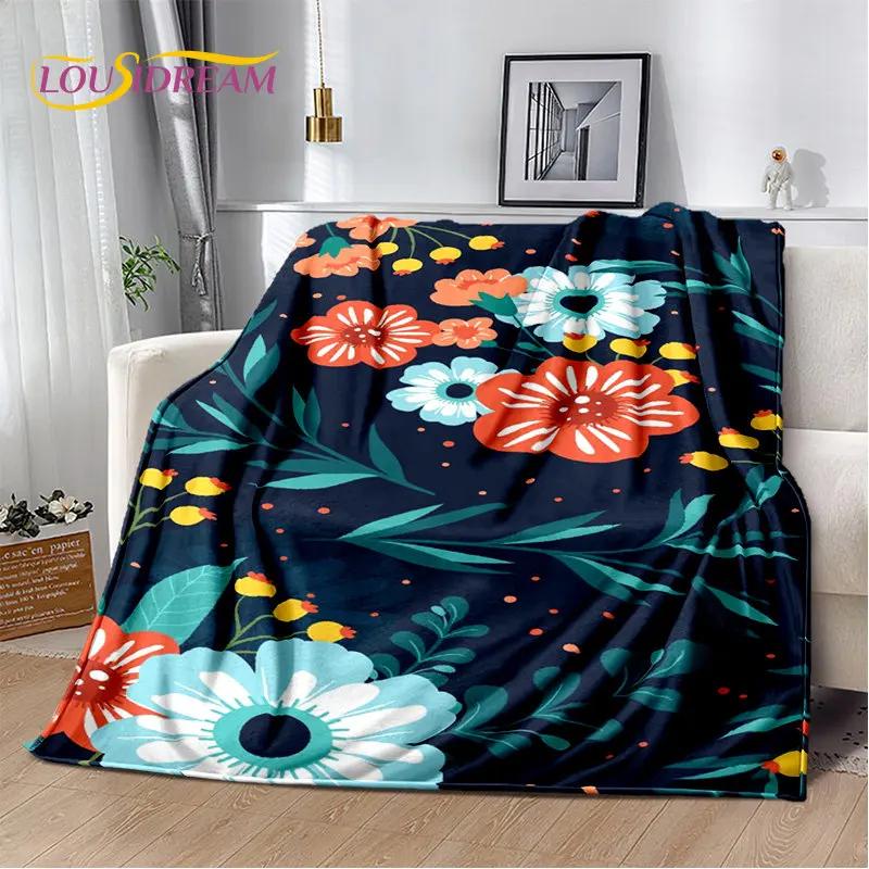 Plantain Leaf Tropical Plant Leaf Soft Plush Blanket,Flannel Blanket Throw Blanket for Living Room Bedroom Bed Sofa Picnic Cover