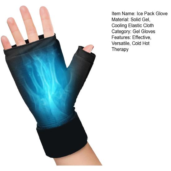 Hand Ice Pack Glove for Therapy Pack Relief Cold Hot Carpal Tunnel with Gel Filling
