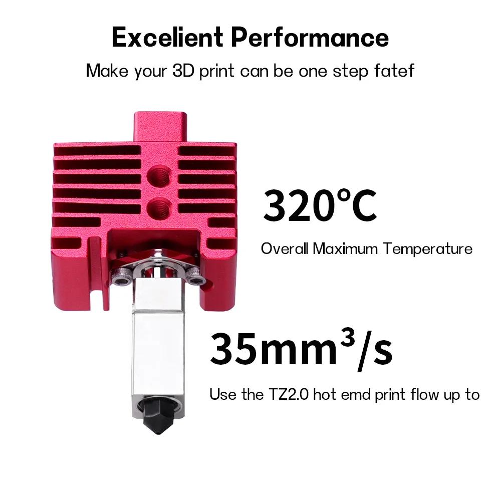 Complete Hotend Assembly Hotend For Bambu Lab X1 X1C P1P P1S with Fan Upgrade 2.0 with Nozzle Complete Bamboo Lab X1 Carbon