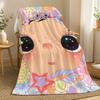 YuY Character Throw 240g Flannel Blanket, Suitable for Sofas, Beds, Offices,  Exquisite Gift Blankets