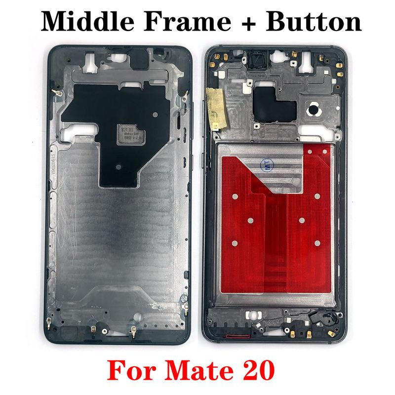 OG For Huawei Mate 20 30 40 50 70 Pro Plus RS Middle Frame Housing Front LCD Bezel Cover With Side Button