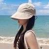 Foldable Sunhat Summer Outdoor Beach Fisherman Hat Sunscreen Protection Cap Adjustable Cotton Wide Brim Bucket Caps for Women