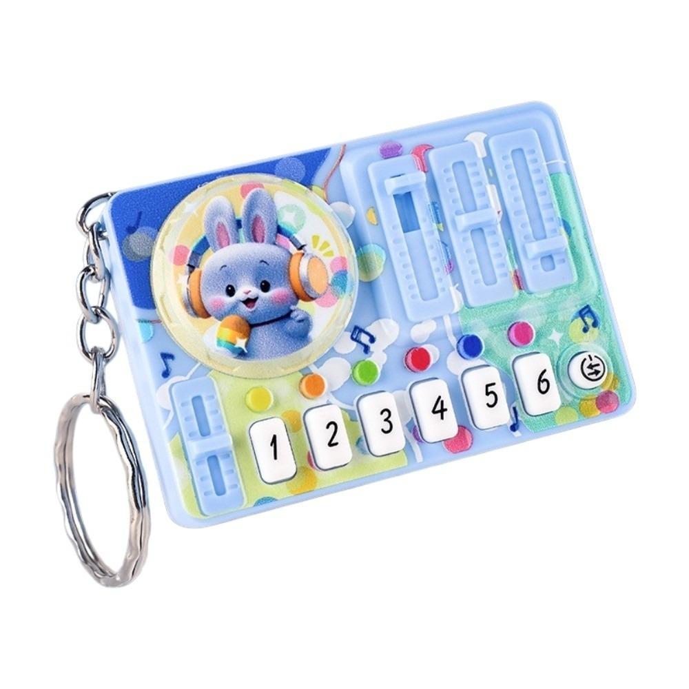 

Working Finger Piano DJ Live Pendant Rhythm Key Music Game Console Keychain Bag Charms синий
