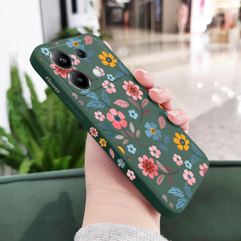 Flowerstalk Flower Phone Case For Xiaomi Poco F8 F7 X7 X6 F6 M6 M5 M5S F5 X5 F4 X4 M4 F3 X3 Ultra Pro GT Silicone Cover