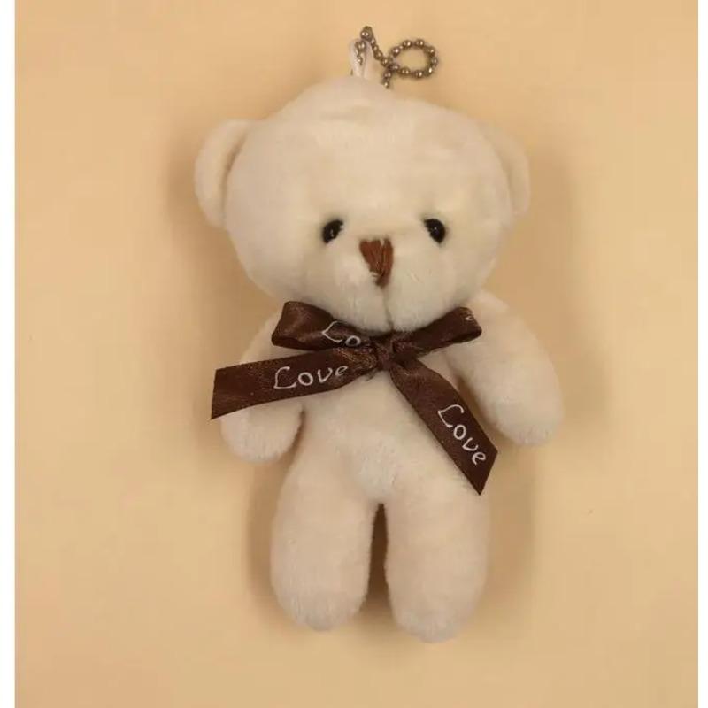 11cm Bear Plush Toys Mini  Soft Stuffed Teddy Bear Dolls Toy Small Gift for Party Wedding Keychain Bag Pendant Teddy Doll