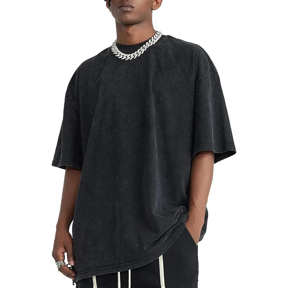 Men Vintage Washed Soft Cotton T-Shirts 2025 Summer Multi-Color Optional Durable Breathable Fabric  Casual Daily Streetwear Comfort Comfy Tees Tops