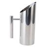 Water Pitcher 1L 304 Stainless Steel Straight Body Drink Pitcher with Spill Proof Spout for Cocktail Flower Tea Cold