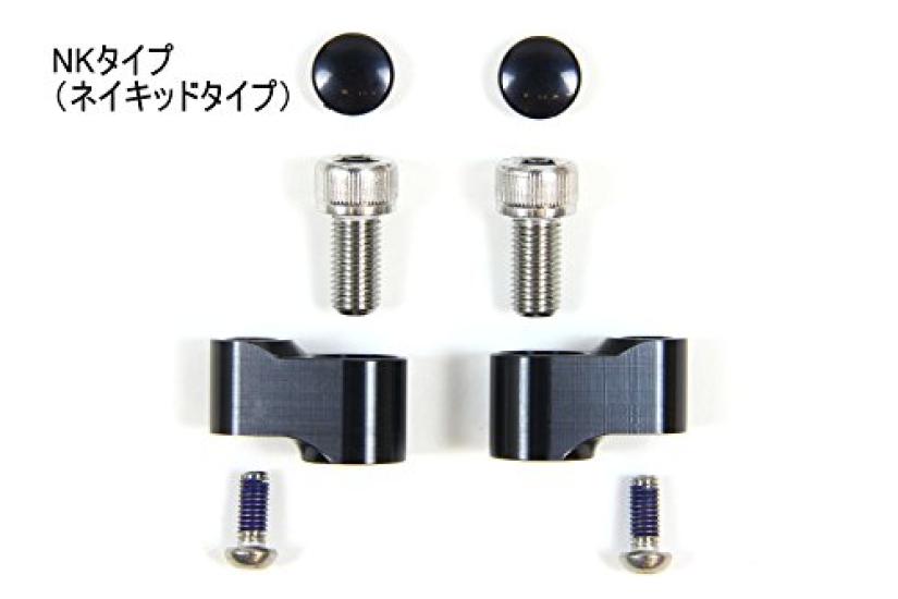 MAGICAL RACING NK1 Mirror Type 6 Plain Weave Carbon Black Stem Head Head Stem/Fitting Plate Type/Length Long/45mm A01-CANK-R6001