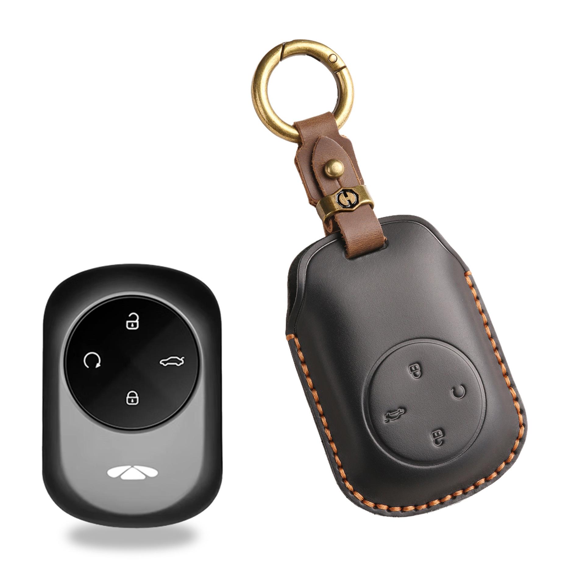 

Applicable to 24 Chery Fengyun T9 key case, Fengyun t9 new SUV remote control key protection leather case modification чёрный