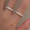 Copper Trendy Minimalist Ring With Unique Freshwater Pearls For Womens Fashion