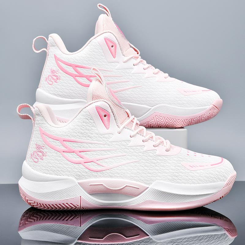 Unisex Basketball Shoes Comfort Soft Breathable Fashion Competition Sports Shoes Court Training Basketball Boots for Men Women