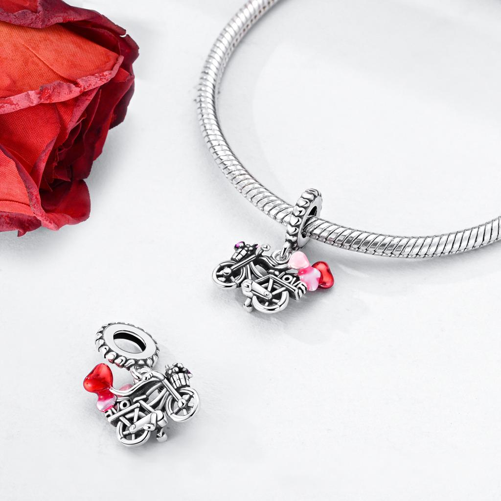 Original Charm Copper Poker Love Dog Gril Bead Fit Bracelet Diy Woman Jewelry Making Fashion Pendant