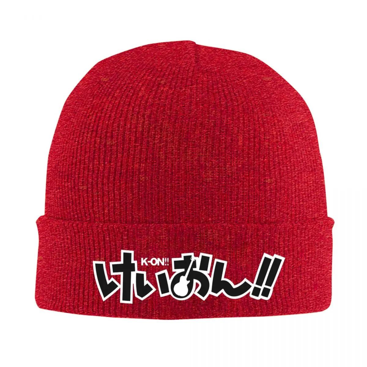 

K on Logo Warm Knitted Cap Winter Knit Bonnet Hat Skullies Beanies Hip Hop Caps for Unisex One Size