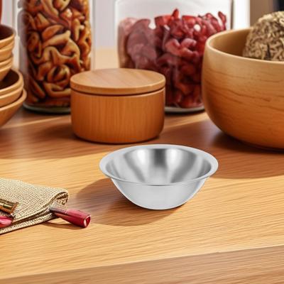 Bol coréen en acier inoxydable en forme de V pour salade, ramen et condiment pour hot pot. Conception à simple paroi pour une utilisation en cuisine