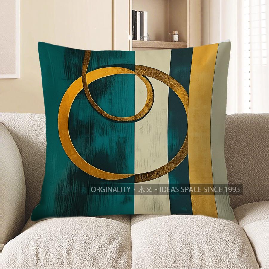 Home Decor Abstract Geometric Pattern Decorative Pillow Cover Pattern Cushion Cover Suitable For Sofa Bedroom Car Pillow Cover