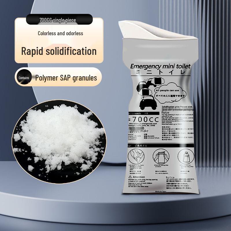 

Portable Unisex Car Emergency Urine Bag - Travel Disposable Pee Device