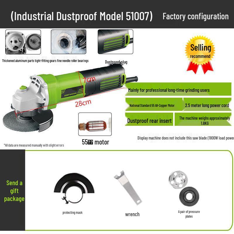 Adjustable Speed High-Power Electric Grinder and Polisher