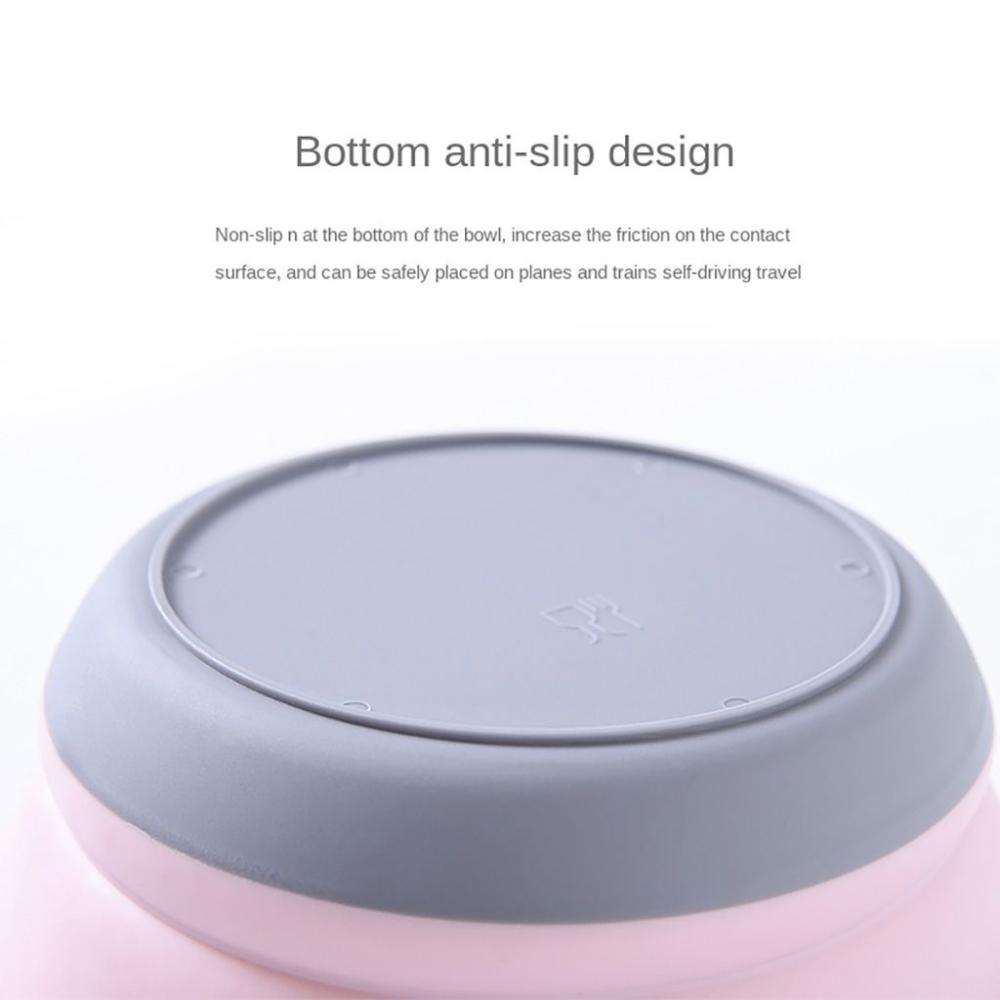 Camping With Lid Collapsible Bowl Sets Lunch Box Food Storage Container Folding Bowls Tableware