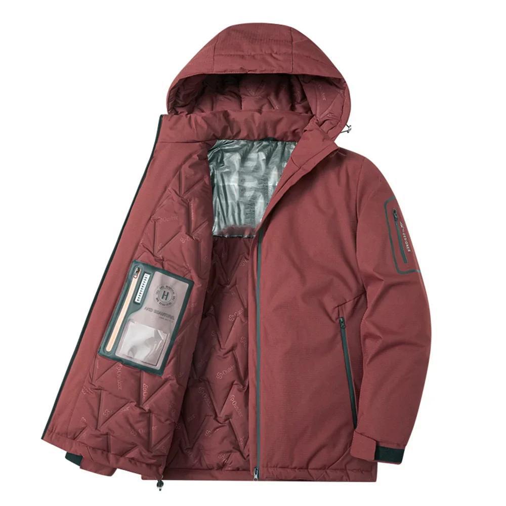 Winter thicken Outerwear Parkas Men Trendy Brand Hooded Sports Bread Coat Thickened Warm Inner Graphene Warm Padded Jacket