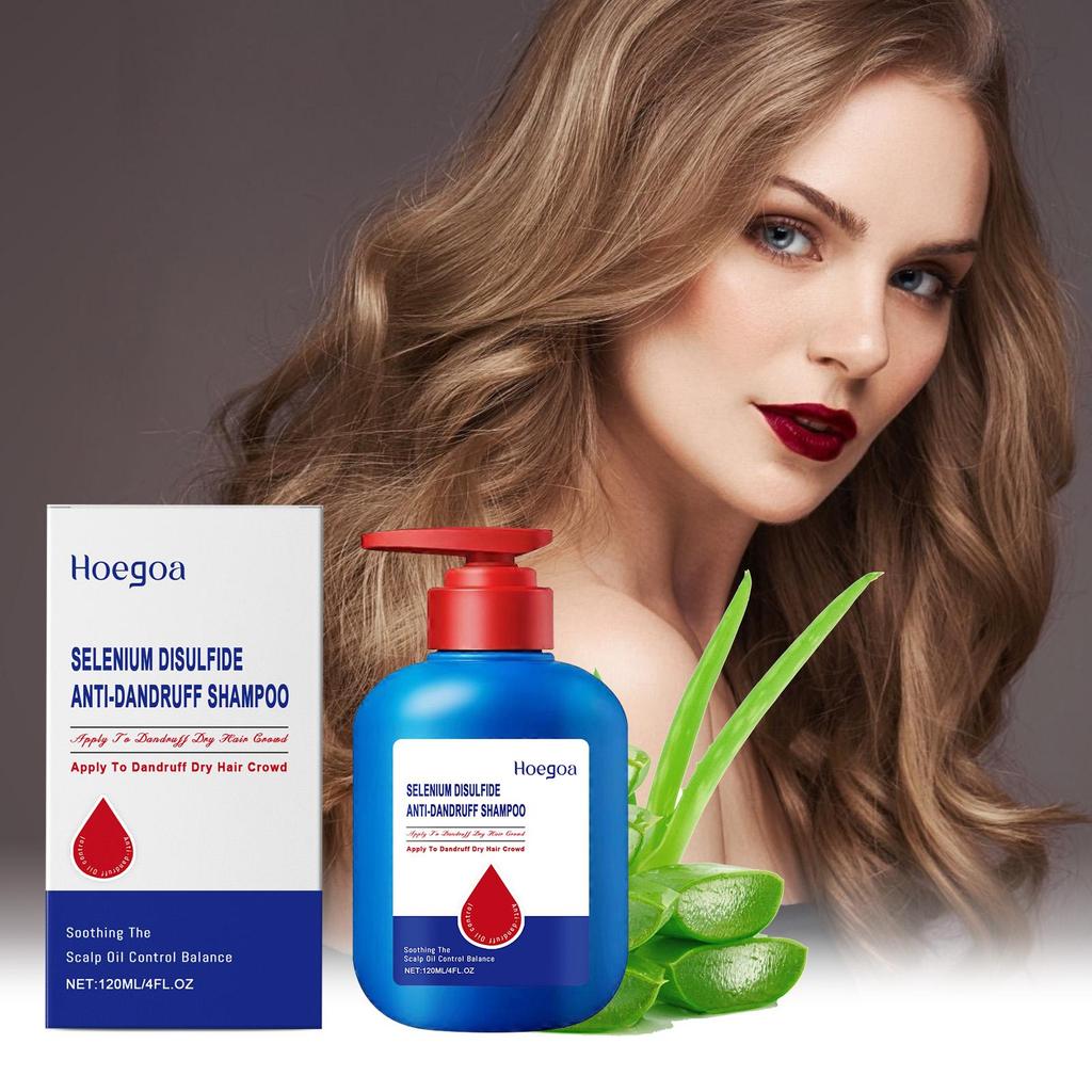 Selenium Sulfide Shampoo Deep Cleansing Remove Dandruff Reduce Scalp Itchy Balance Oil Strengthen Hair Roots Fluffy Hair Shampoo