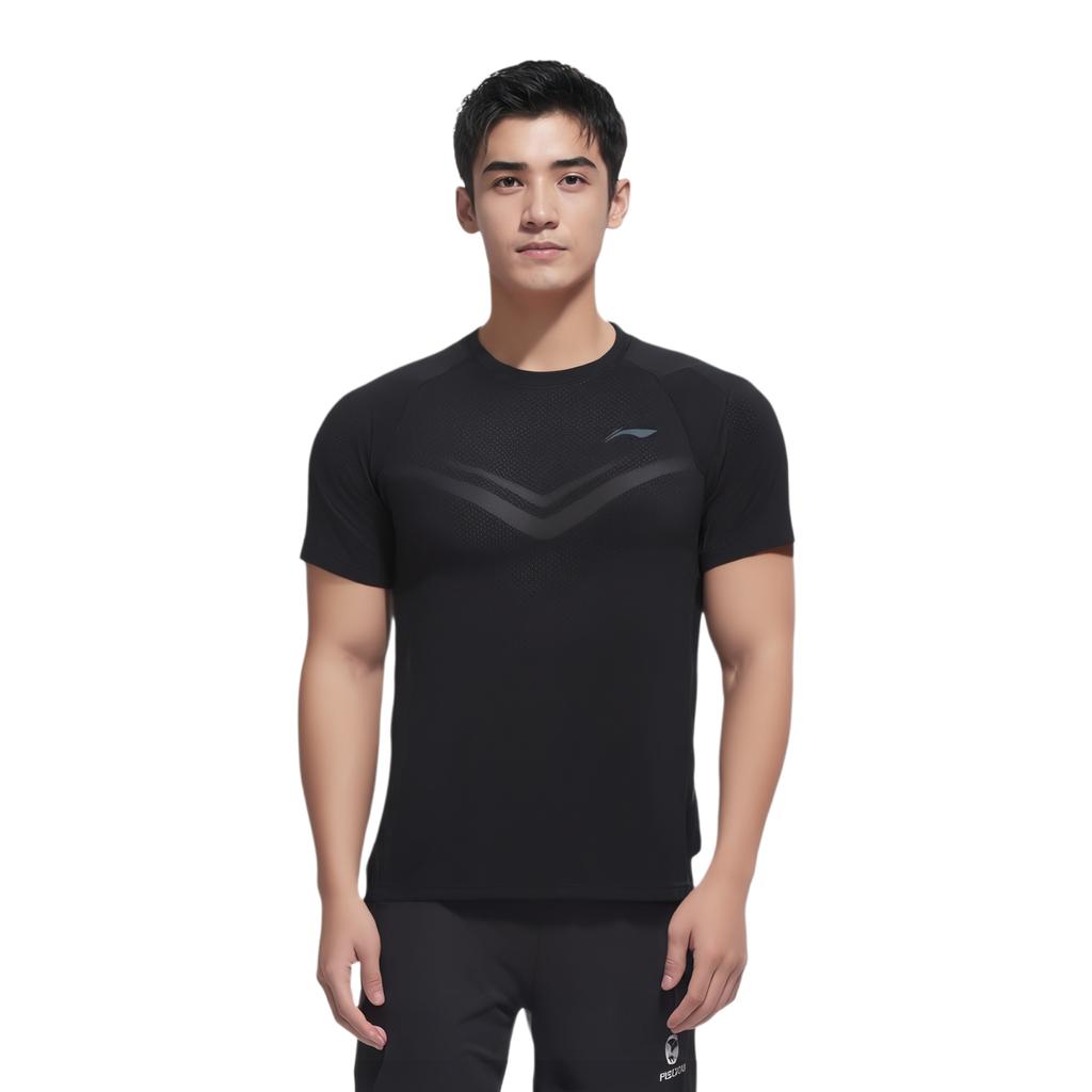 Li Ning Running Collection T Shirt Men's Black ATSU003-1