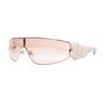 Fashion YK one-piece sunglasses flower glasses INS personalized trend metal frame new