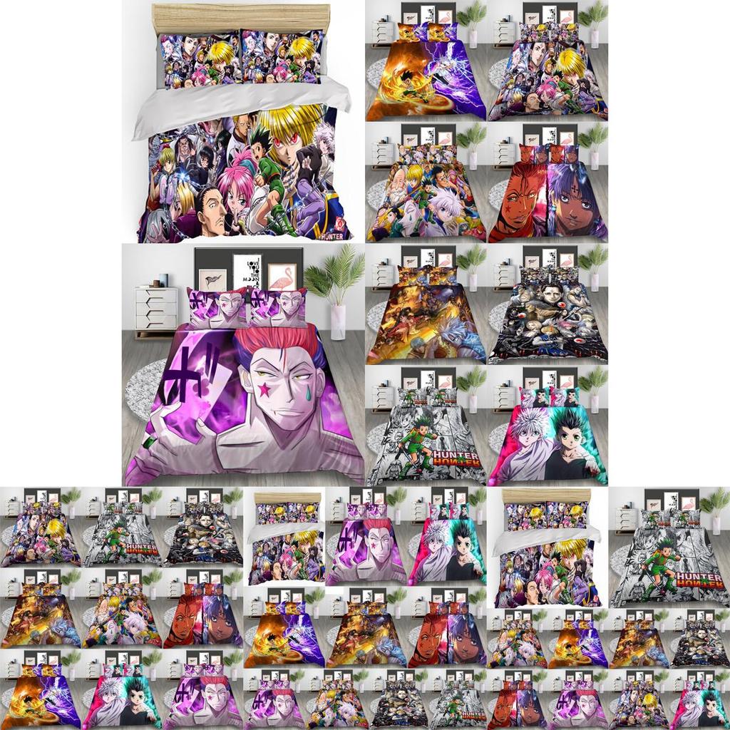 Hunter Hunter 3D Gedrucktes Anime Bettwäscheset für Komfortablen Schlaf US EU Größen