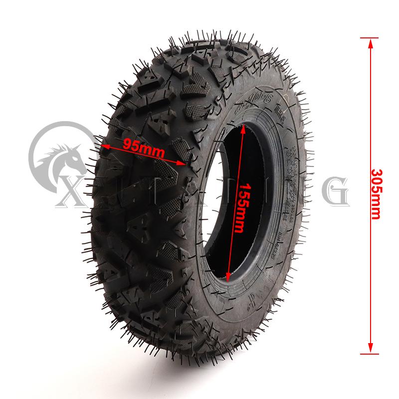 6 inch vacuum Tyre Front 4.10-6 Rear 13x5.00-6 Tubeless tire For 47cc 49cc Mini Moto ATV Go Kart Quad Bike Lawn mower snow plow