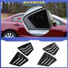 Carbon Fiber Style Sunshade for Rear Side Window Vent Louvers for Honda Civic 9th Generation 2011-2015 Sedan