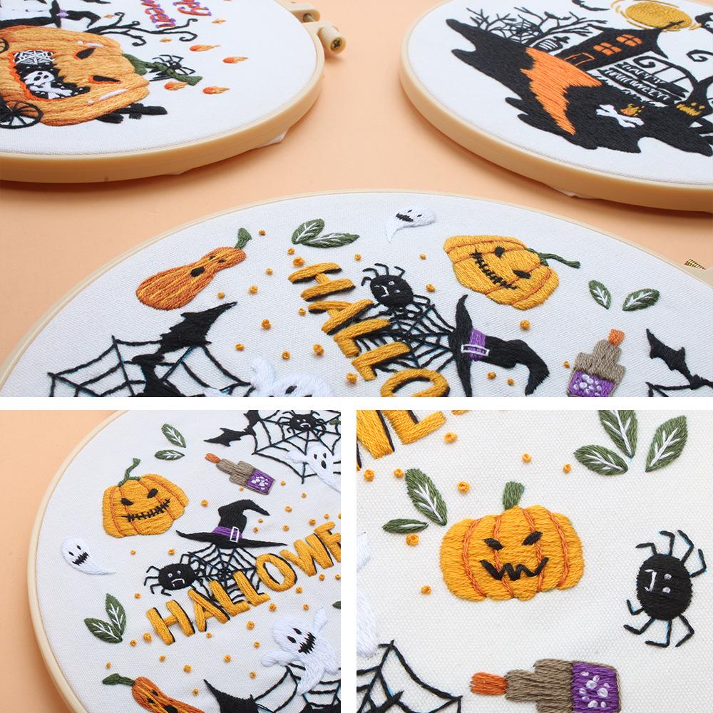 New Product Happy Halloween Embroidery Embroidery Handmade Embroidery Diy Material Package