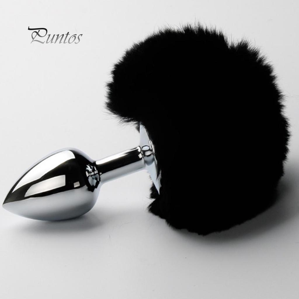 Relax Body Women Masturbator Faux Fox Tail Metal Anal Plug Butt Couple Flirting Adult Productss