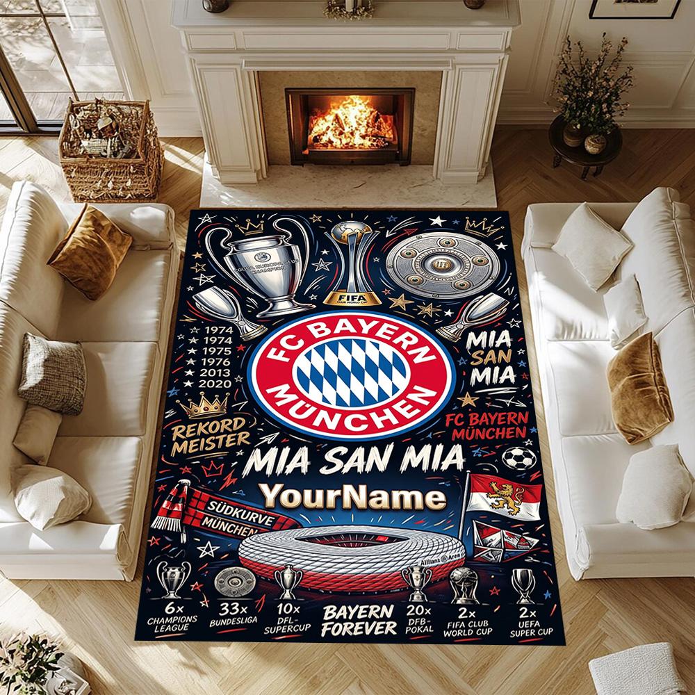 Fc Bayern München (14) Customize your name rug, office chair cushion, home bedroom living room gift.