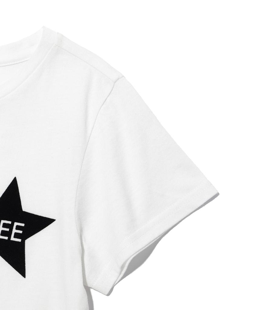 YOUHEE Youhee Double Star Graphic T-Shirt White