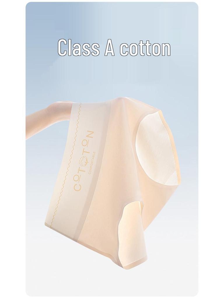 Premium Cotton High-Waisted Women's Briefs - Breathable & Moisture-Wicking with Antibacterial Silk Crotch.