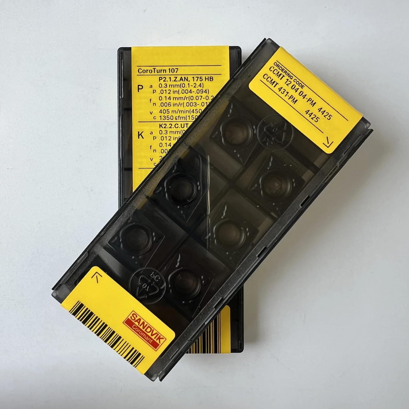 

Original Sandvik / CCMT120404-PM 4425 /CNC lathe carbide blade tool 10 Pcs