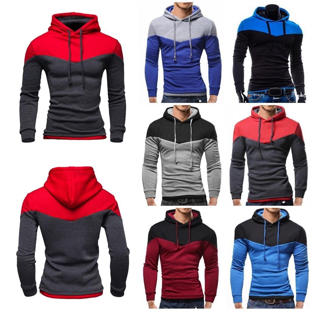 Coat Mens Jacket Outwear Sweater Winter Slim Fit Hoodie Warm Hooded Sweatshirt